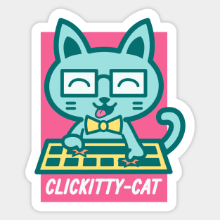 Clickitty-Cat Sticker